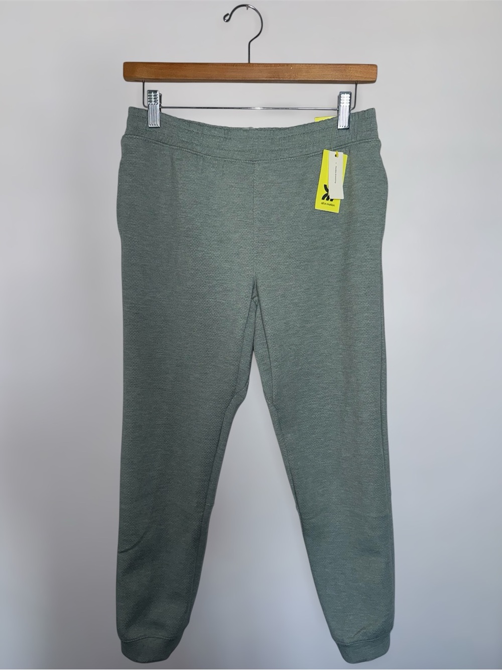 New all in motion Sage Green Kids Sweat Mesh Spacer Joggers Boys XL (14)